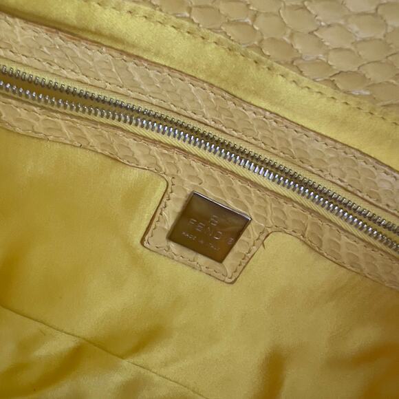 Vintage Fendi Yellow sequin Baguette - Picture 2 of 12